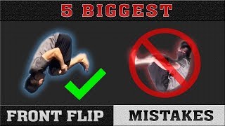 5 Biggest Front Flip Mistakes  Perfect Your Front Flip [upl. by Chelsae]