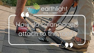 How do solar panels attach to the roof [upl. by Lindie415]