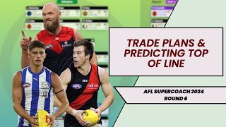 Trade Plans amp Top of Line Predictions  Round 6  AFL Supercoach 2024 [upl. by Laersi]