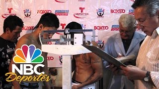 Pesaje Danny quotVenadoquot Flores vs David quotSeveroquot Carmona  Boxeo  NBC Deportes [upl. by Silvester]