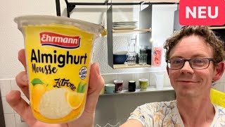 Ehrmann Almighurt Mousse Zitrone im Test [upl. by Aihsit]