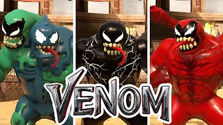 Venom Trilogy  Every Character Powers and Abilties in LEGO Video Game [upl. by Vedetta]