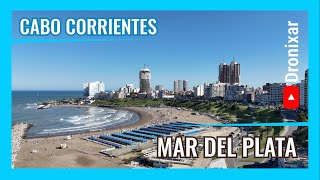 Mar del Plata Cabo Corrientes Playa Varese vuelo suave en 4k 60 FPS 📺 [upl. by Nnaj]