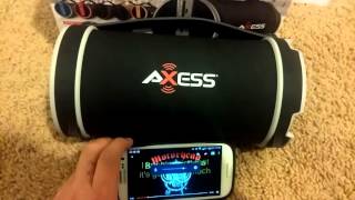 Axess spbt1033 bluetooth speaker [upl. by Yasibit71]