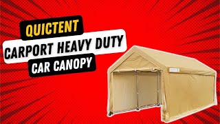 Quictent 10x20’ Carport Heavy Duty Car Canopy Review [upl. by Llenart9]