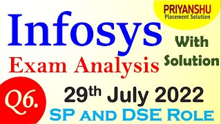 Infosys SP DSE Todays Analysis  Infosys SP and DSE Coding Questions  Infosys Programming [upl. by Redle342]