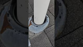 Roof leak Temporary plumbing vent pipe flashing repair Pipe boot repair Kalamazoo MI roofleak [upl. by Ylrebmik825]