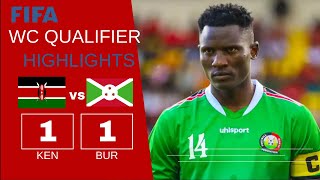 Harambee Stars vs Burundi  Kenya vs Burundi ends 11 [upl. by Hgielar]