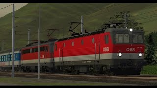 Tauernbahn Rh1114 Autoschleuse Autotransport [upl. by Laehpar496]