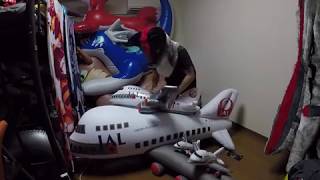 Inflate and ride on the new airplane [upl. by Sorvats]