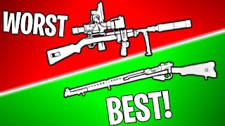 RANKING EVERY SEMIAUTO RIFLE IN BF5 FROM WORST TO BEST  Battlefield 5 [upl. by Silado]