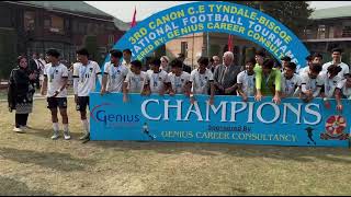 Tyndale Biscoe school football team Canon CE football tournament champions 🏆💪🏻 football tbs [upl. by Eikkin]