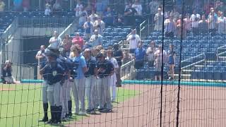 Kannapolis Cannon Ballers national anthem Darren Deese 73122 [upl. by Britteny]