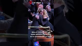 Adele abraza al ver a Céline Dion entre el público en Las Vegas shorts adele celinedion [upl. by Tore]