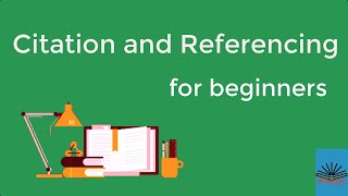 Citation and Referencing for beginners [upl. by Ilyssa]