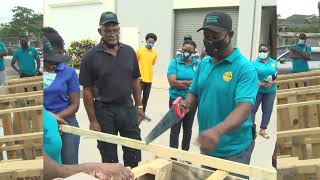 How to install tarpaulin on a flat roof [upl. by Hermie]