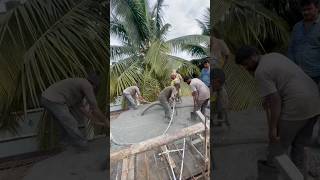 Slab concrete work l Concrete pouring in slab l Concrete Slab casting l concrete construction [upl. by Burack240]