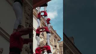 Els Castellers de Vilafranca Valls i Tarragona avui a SantFèlix24 fmvila castellers [upl. by Tommi232]