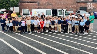 Firstgraders help feed needy families [upl. by Valleau346]