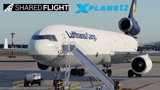 XPlane 12 VR Shared Cockpit MD11  Flight Preparation amp Departure  VATSIM Event Barcelona [upl. by Notniuqal]