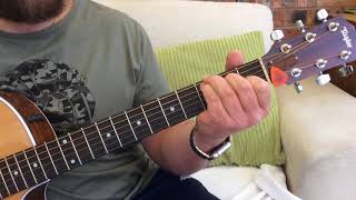 OasisBonehead’s Bank HolidayAcoustic Guitar Lesson [upl. by Janeva]