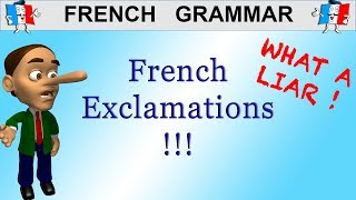 HOW TO EXPRESS STRONG FEELINGS IN FRENCH WITH EXCLAMATIONS [upl. by Der172]