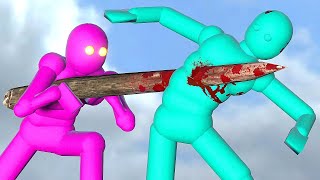 Dynamic AI Realistic Fight Simulation with Active Ragdoll Physics [upl. by Gerard]