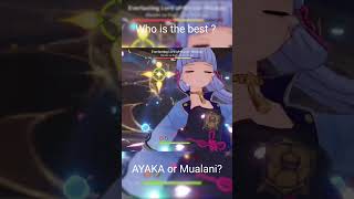 How to Mualani  short ayaka vs Mualani   Genshin Impact [upl. by Livesay737]