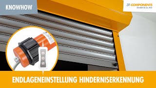 Endlageneinstellung Rollladenmotoren 3T45E mit Hinderniserkennung 3TMOTORS [upl. by Thekla]