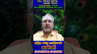 Kanni intha vara rasi palan in tamil Kanni weekly horoscope in tamil [upl. by Ayital]