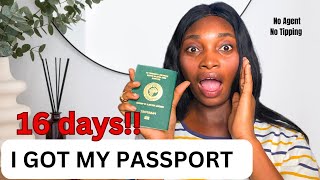 Fastest Way To Get The Nigerian International Passport Online in 16 Days 2024  no agent needed [upl. by Bauer]