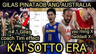 GILAS PINATAOB ANG AUSTRALIA KAI ERA NAG SIMULA NA KAYA MAG DOMINATE SA ASIA [upl. by Eemak]