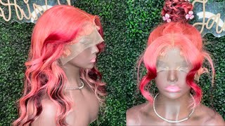 Valentines Day Inspired Wig💗❤️  Fluffy baby hairs [upl. by Chapa]