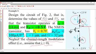 DC Circuit MOSFET Example 1 [upl. by Kohsa]