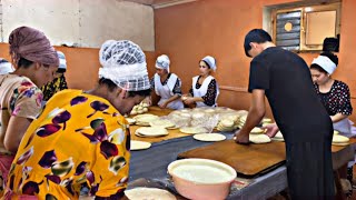 Bread is baked in 18 tandoors day and night the most popular and unique bread in Uzbekistan [upl. by Heiner]