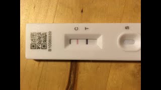 Positive Antigen lateral flow test for SARSCoV2 Omicron variant Timelapse [upl. by Toor]