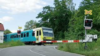 Železniční přejezd AŽD 97 Mladá BoleslavNeuberk 1 197 2024 [upl. by Margarette]