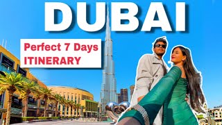 7 Days Perfect DUBAI ITINERARY  Best Places to visit with Prices  All Details  UAE [upl. by Tori]