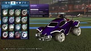 Every Painted Titanium White Wheel Showcase Mid April 2019  Rocket League [upl. by Beuthel]