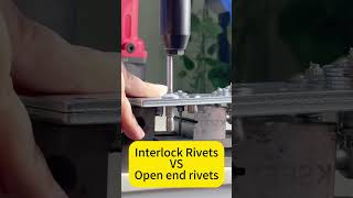 Structural GoLock Structural Blind Rivetsinterlock rivetkseet rivet VS Open End Blind Rivets [upl. by Treacy247]