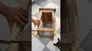 Waste Wooden Table Makeover 😱 shorts diy ytshorts makeover wastematerialcraft CreativeShriya [upl. by Leumas]