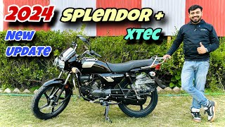 All New Hero Splendor Plus Xtec  Price Mileage Full Review  splendor new model 2024 [upl. by Paschasia435]