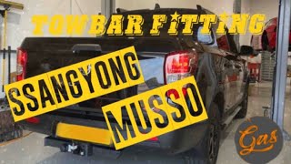 Fitting a Towbar to a Ssangyong Musso [upl. by Aleyak]