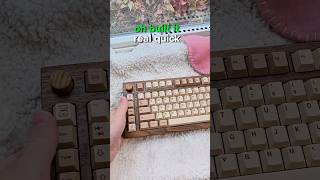 How is this keyboard SO GOOD 🪓🌲This wood keyboard sounds amazing 🤩 [upl. by Fulks]