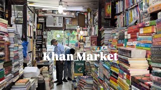 Khan Market Delhi🦚🛺✨ Old bookstores garden cafes coffee shops to read in New Delhi vlog [upl. by Azila]