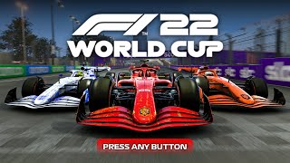 PLAYING A NEW FORMULA 1 WORLD CUP 2022 GAME [upl. by Cristionna]