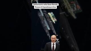 I sottomarini russi nella Base Navale di ZapadnayaLitsa  russia putin vladimirputin [upl. by Rezeile]