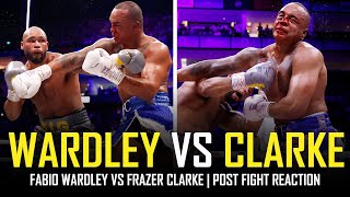 FABIO WARDLEY VS FRAZER CLARKE IN CRAZY HEAVYWEIGHT BRAWL  IMMEDIATE REACTION NO FIGHT FOOTAGE [upl. by Nathalia]