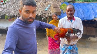 শীতের শুরুতেই গ্রামের দেশি লাল মোরগ ধরে রান্না করে খাওয়া  winter special red country chicken curry [upl. by Janine320]