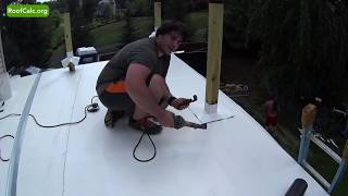 How to install chimney flashing when using Unions MasterRib metal roofing panel [upl. by Alejandra508]